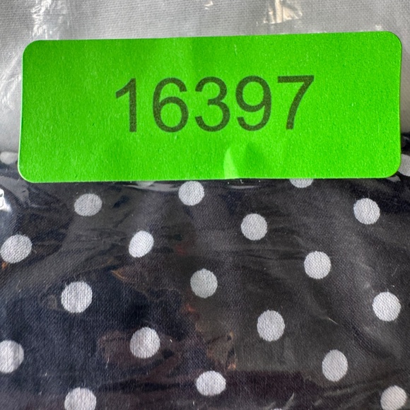 Jones New York Sport Women's Long Sleeve Polka Dot Button Up Blouse Black Medium - Picture 14 of 14